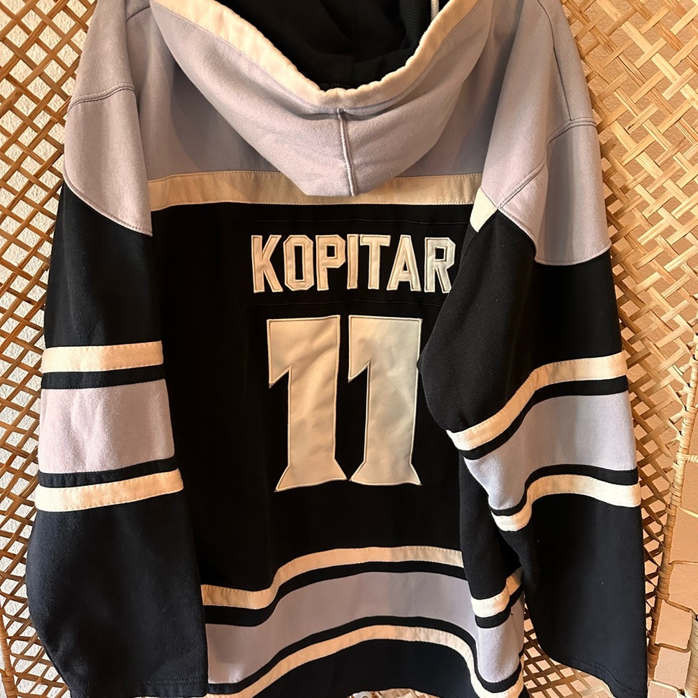 NHLPA Kings Black and Gray Jersey sweatshirt